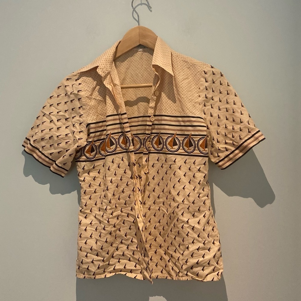 Vintage ‘60s/‘70s H&M Nautical Themed Shirt